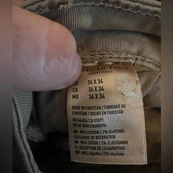 American eagle tan pants size 36x34 - Picture 4 of 4